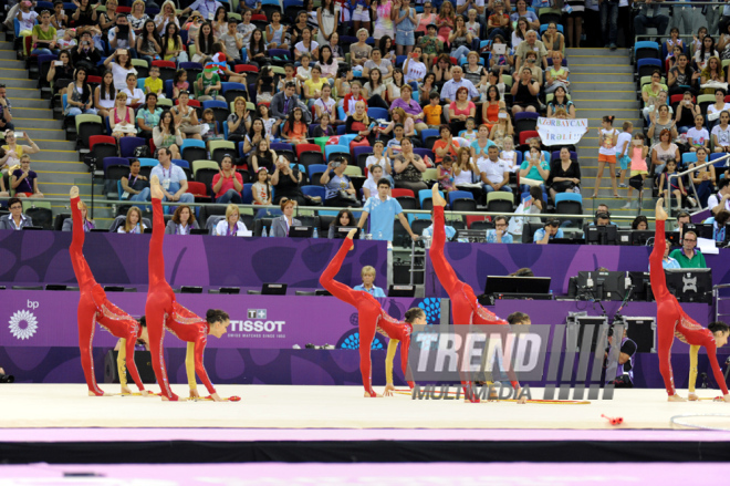 İlk Avropa Oyunları çərçivəsində gimnastika üzrə yarışların növbəti mərhələsi davam edir. Bakı, Azərbaycan, 17 iyun 2015